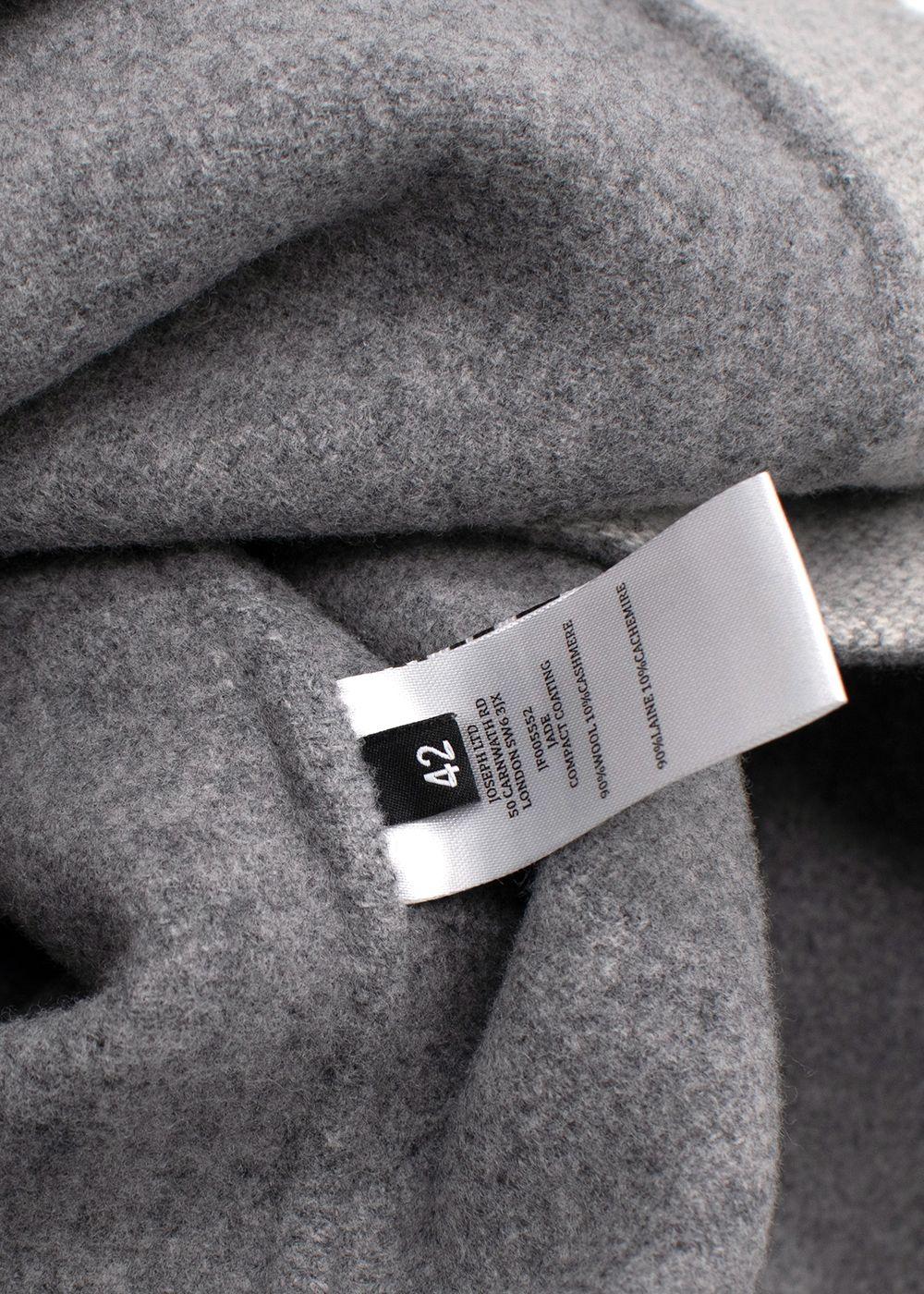 Joseph Light Grey Compact Coating Jade Jacket
