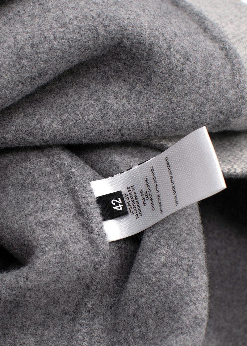 Joseph Light Grey Compact Coating Jade Jacket