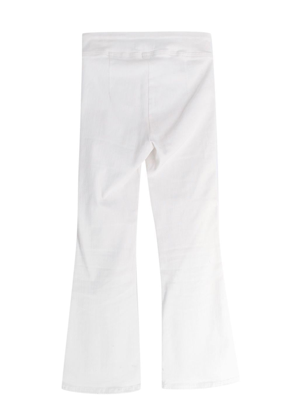 Frame White The Jetset Flare Jeans
