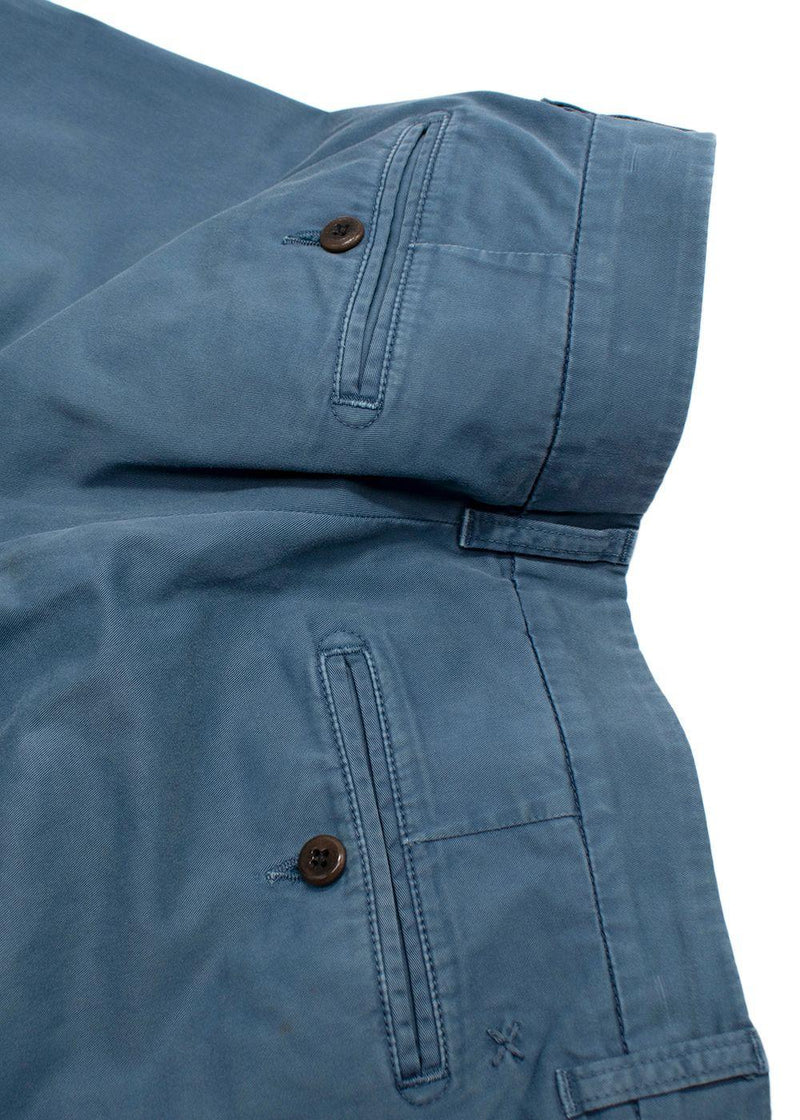 Closed Blue Cotton Chino Trousers