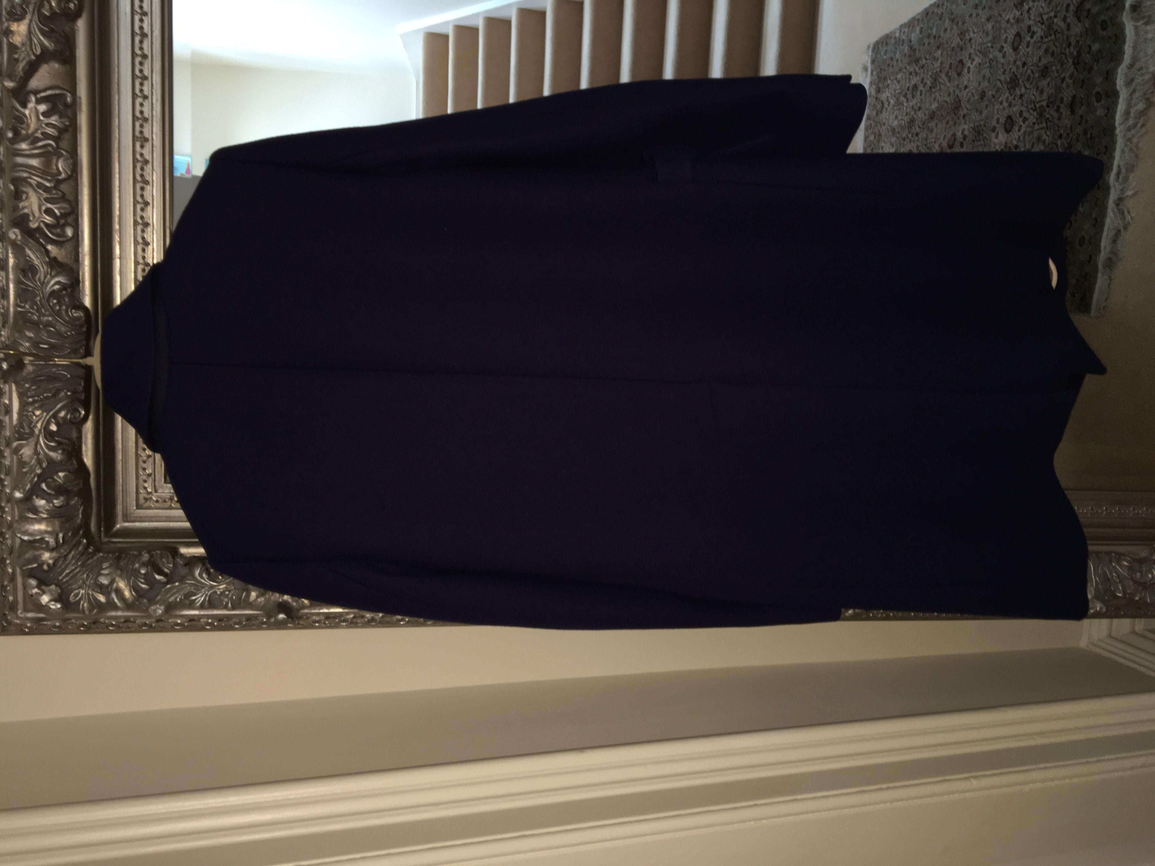 Chloe Indigo Wool-drill Coat