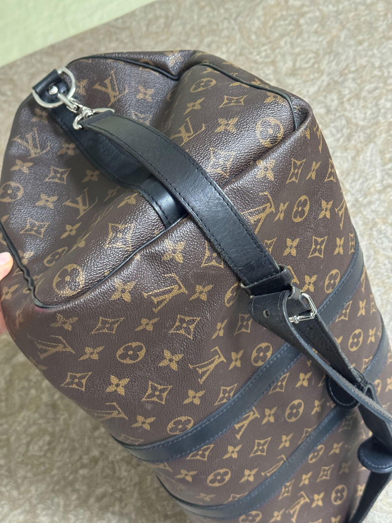 Louis Vuitton Coated Canvas Keepall Bandouliere 45