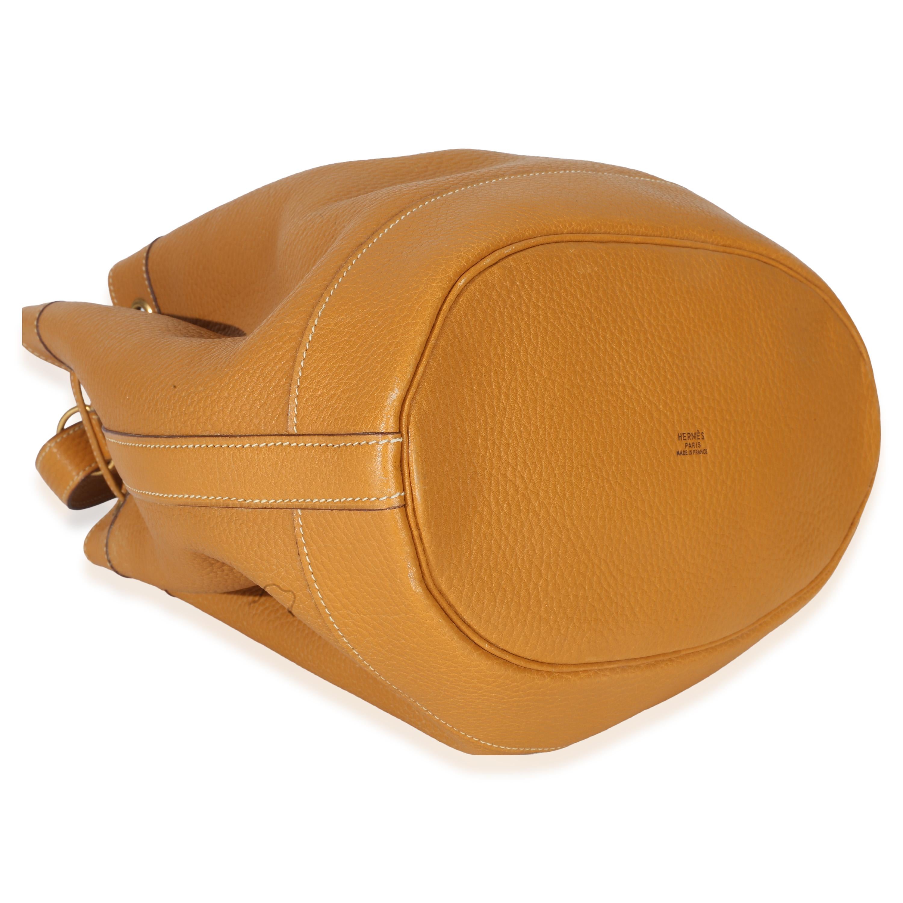 Hermès Sable Togo Market Bucket Tote