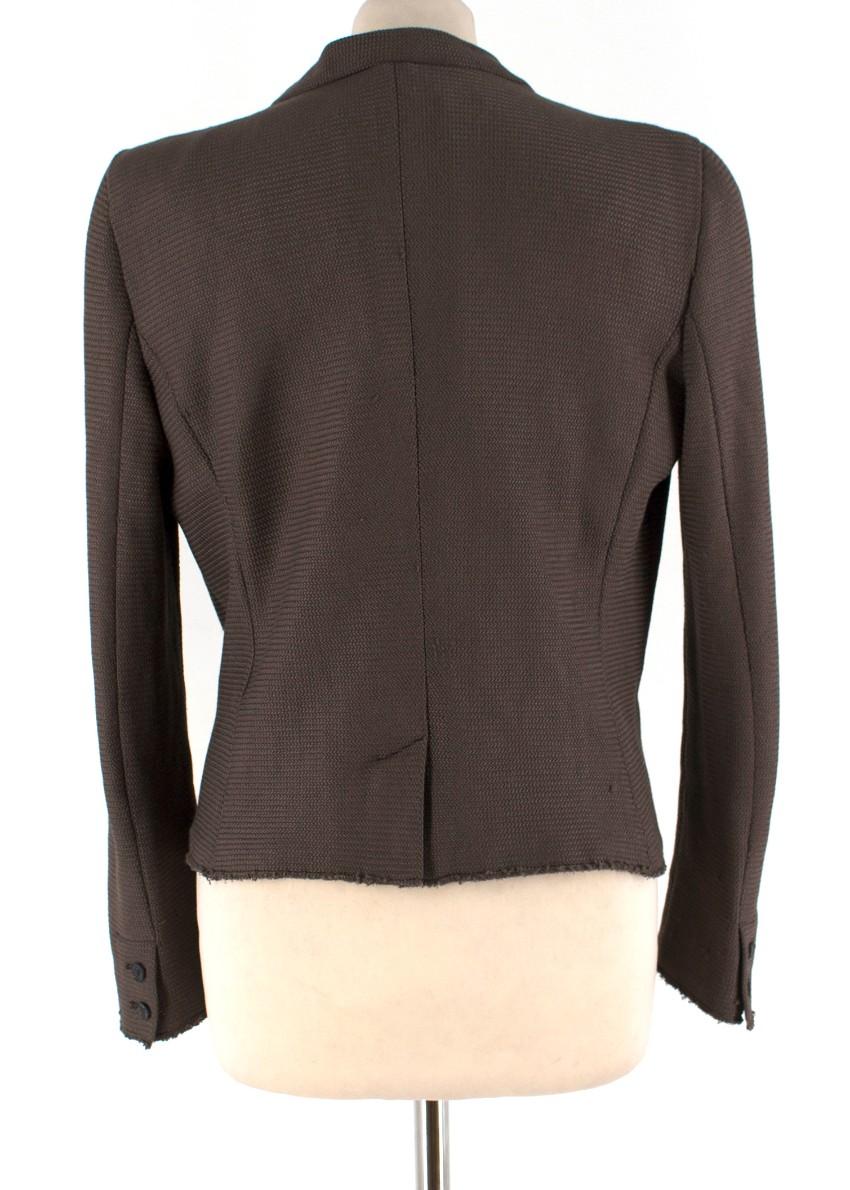 Isabel Marant Khaki Knit Deep V Blazer