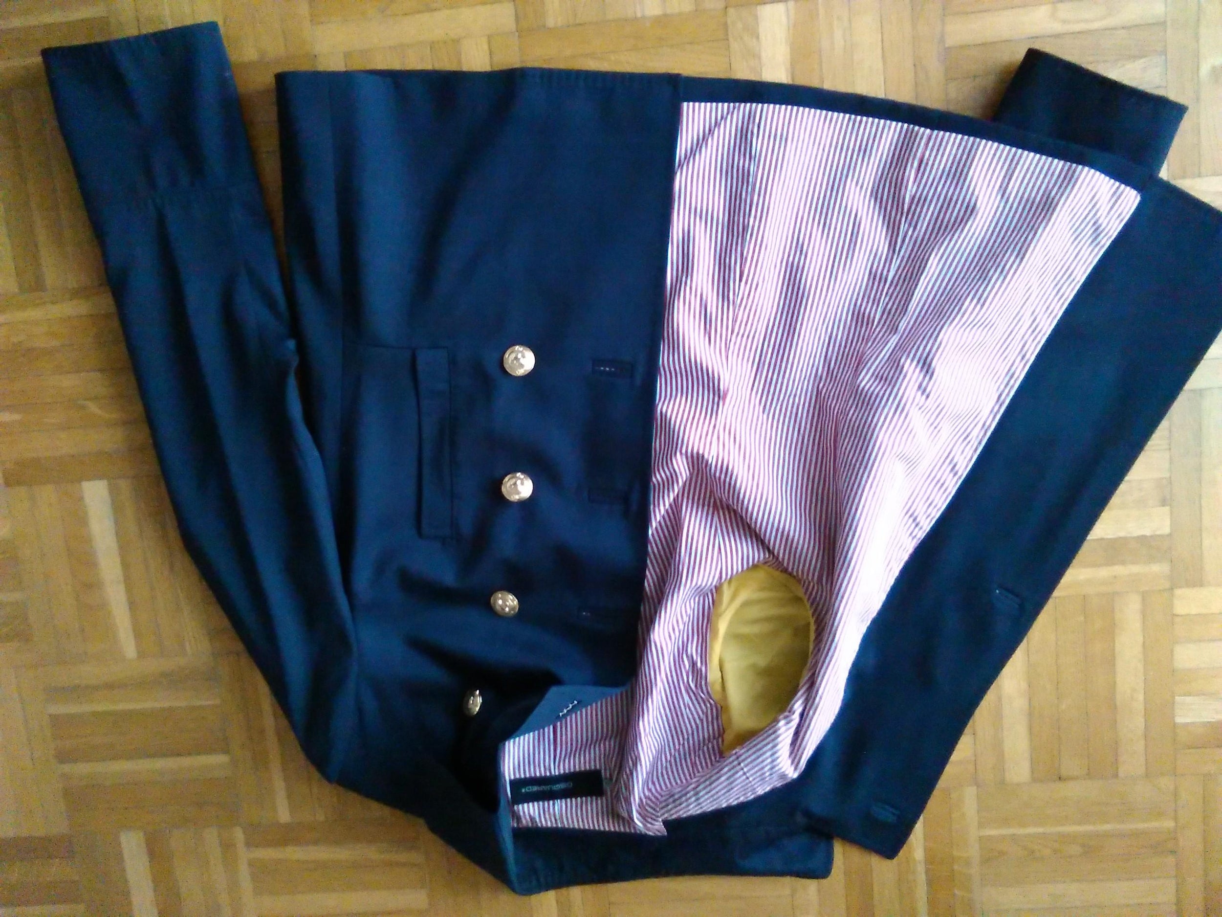 DSquared2 Double Breasted Navy Blue Jacket