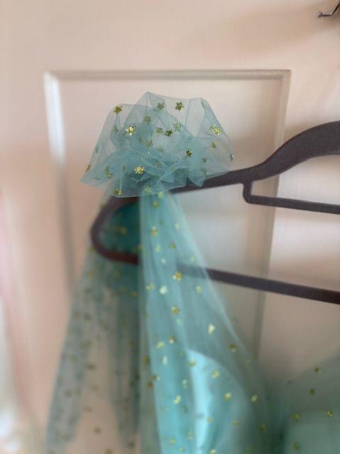 Monique L'Huillier Embellished Green Tulle Dress