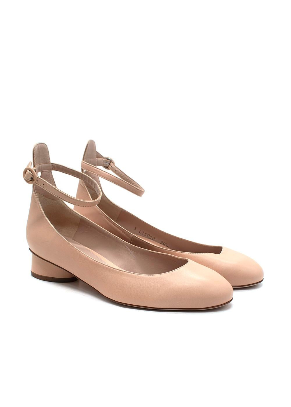 Stuart Weitzman Nude Jane Ankle Strap Pump