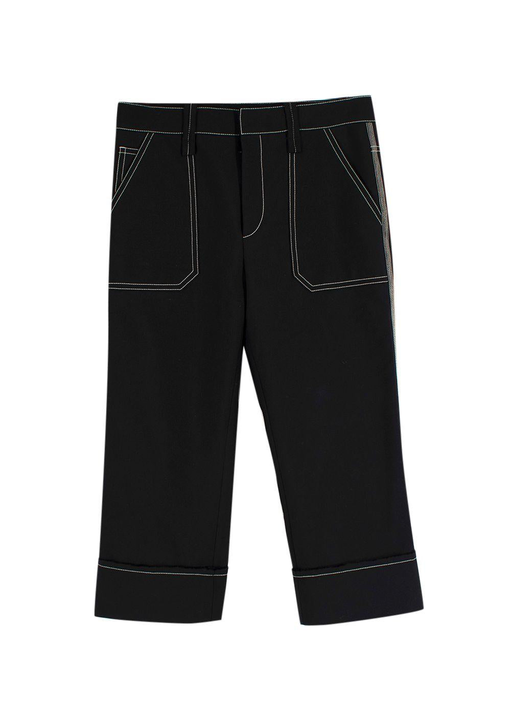 Chloe Contrast-stitch Capri Pants