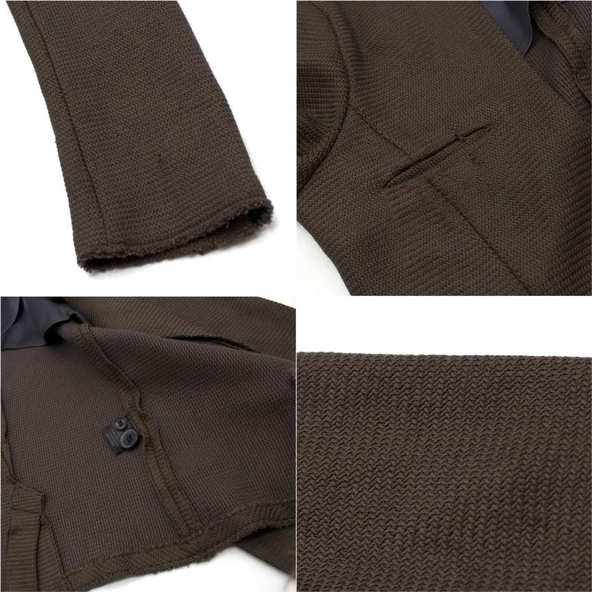 Isabel Marant Khaki Knit Deep V Blazer
