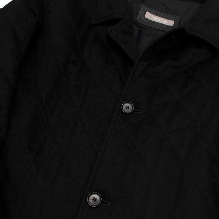 Agnona Black Cashmere Coat