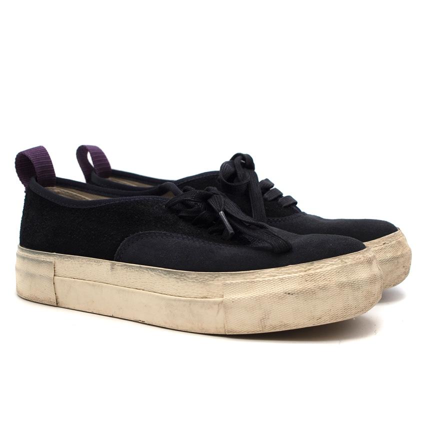 Eytys Navy Suede Mother Trainers