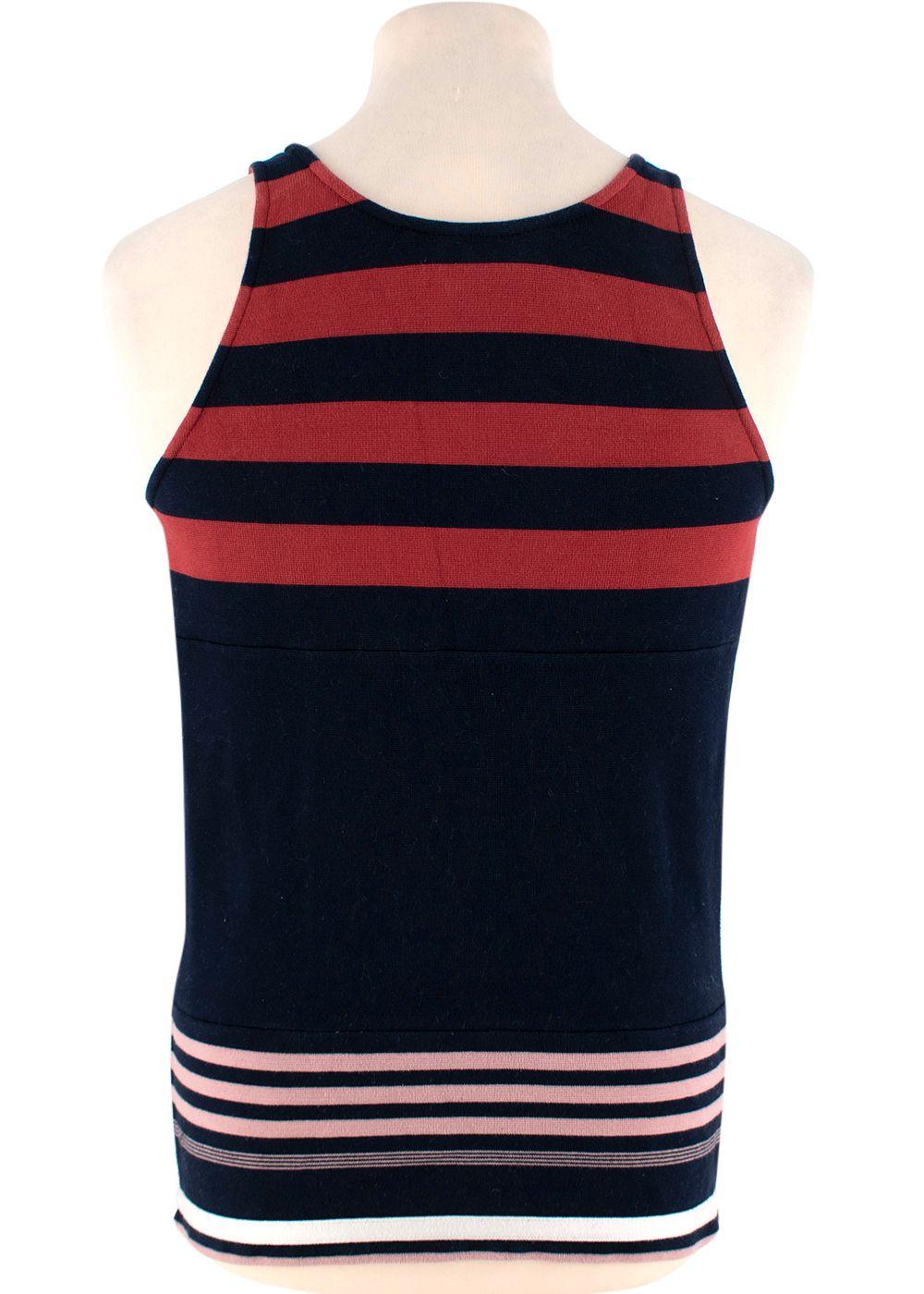 Striped Cotton Jersey Tank