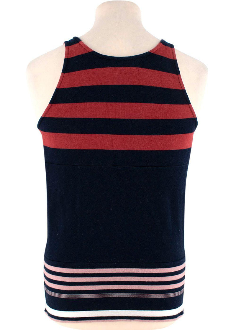 Striped Cotton Jersey Tank