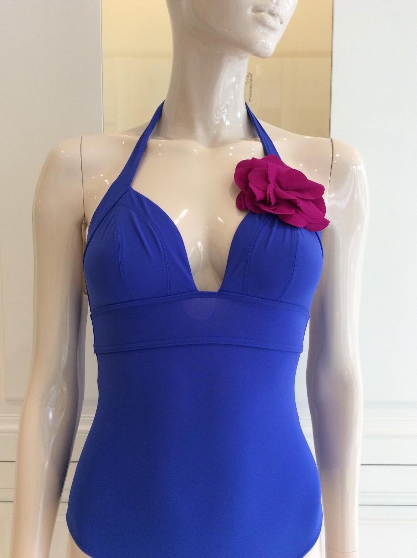 Carizzi Couture Fleur Royal Blue One-Piece