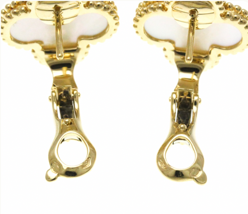 Van Cleef Vintage Alhambra Earrings 15mm x 15mm