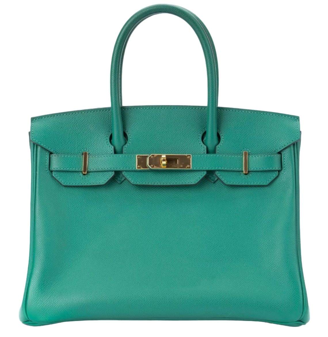 Hermes Birkin 30cm Vert Vertigo Gold Hardware