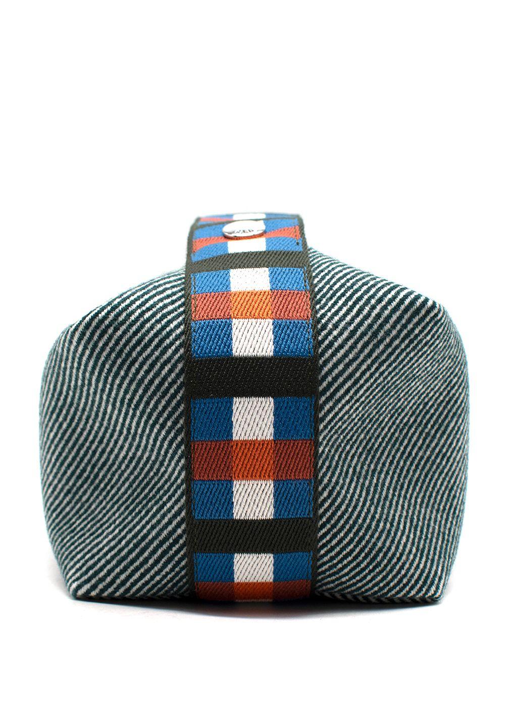Hermes Green Stripe Bride-a-Brac au Carre Case