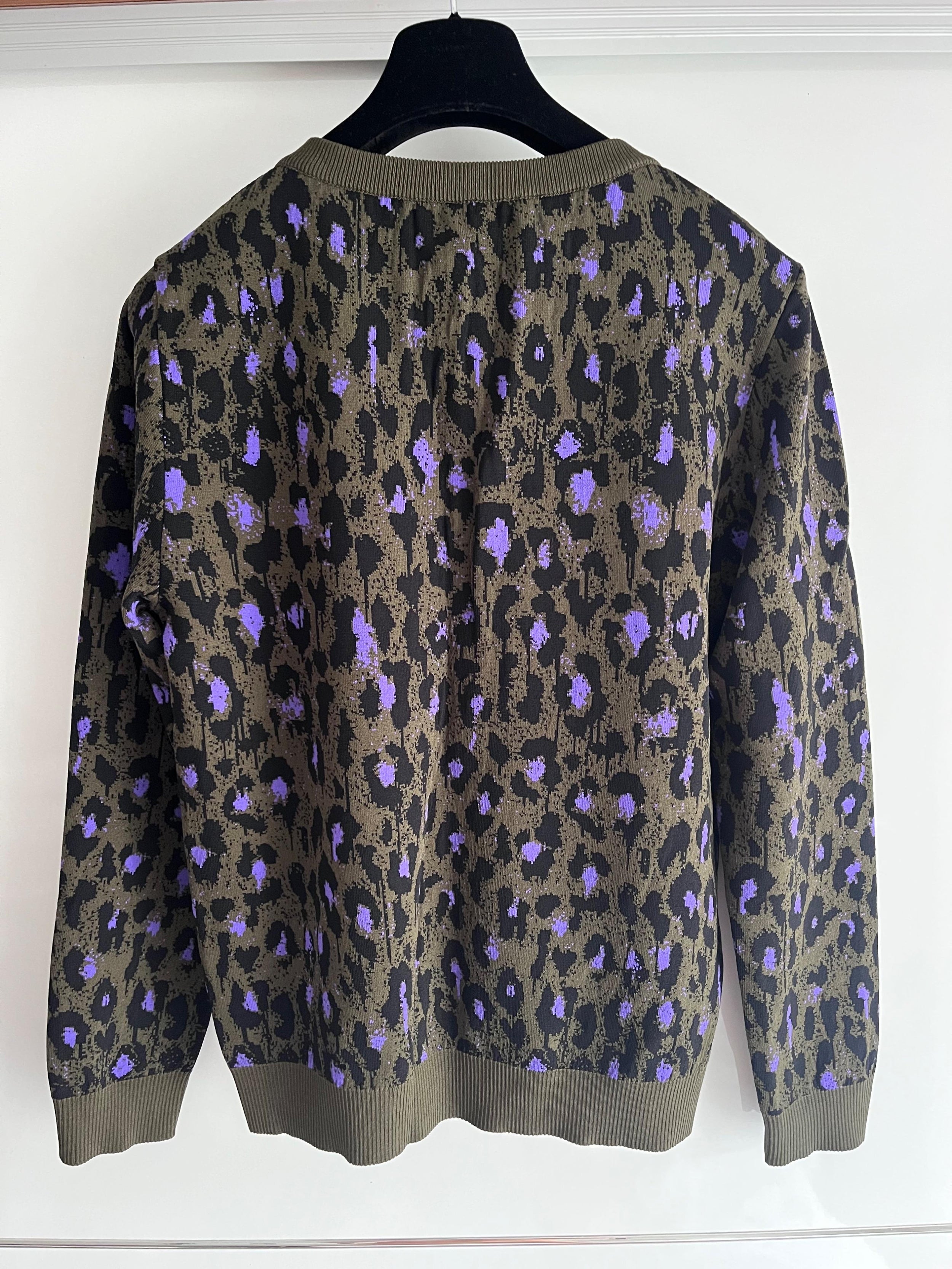 Leopard Print Knitted Top