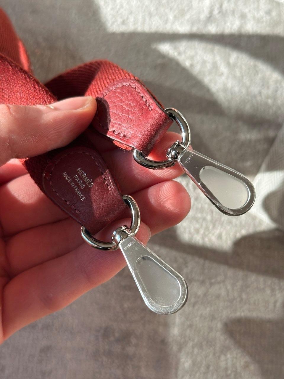 Hermès Rouge H Évelyne 16 (TPM) Palladium Hardware