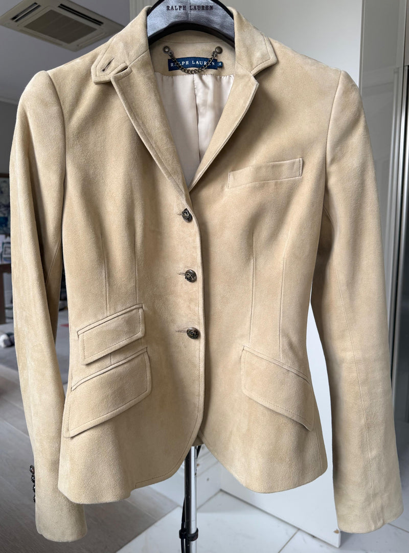 Ralph Lauren Beige Suede Blazer