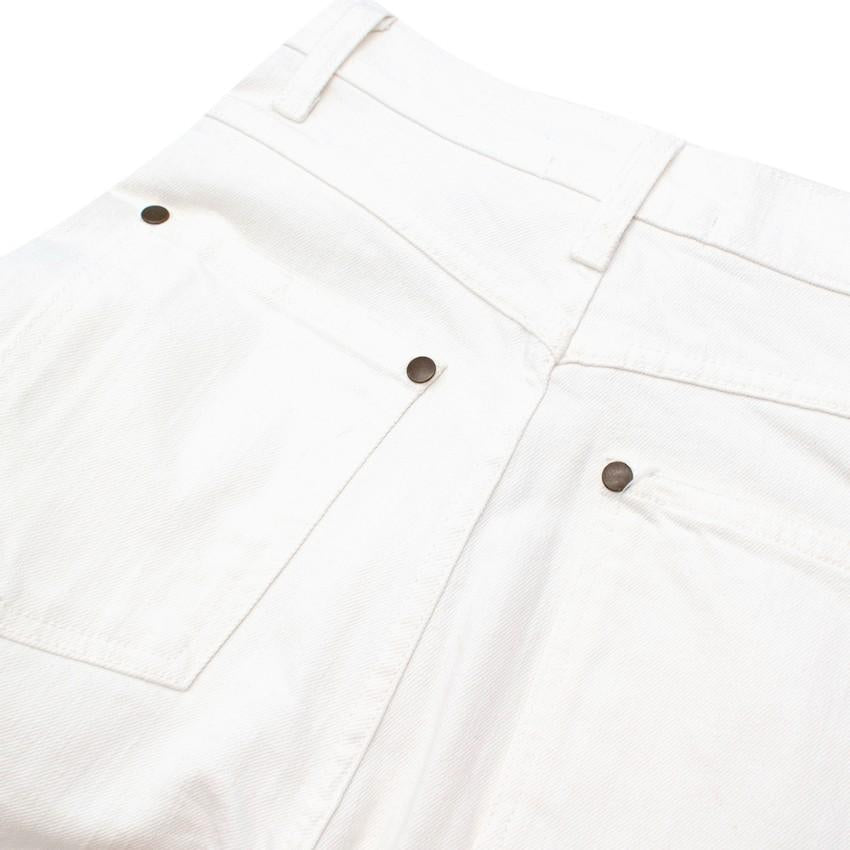 Rodarte White High Waisted Skinny Fit Jeans