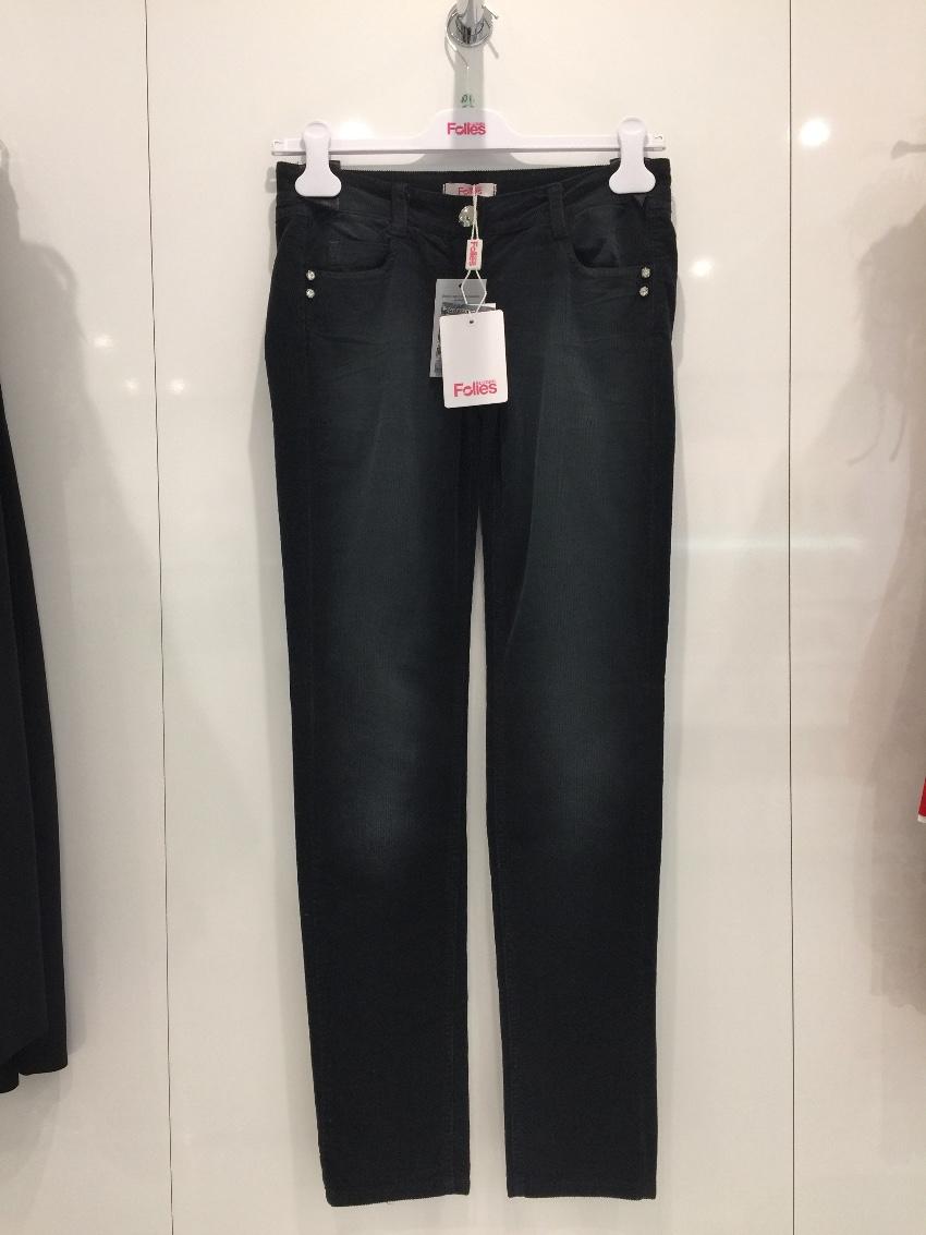 Blumarine Black Corduroy Trousers