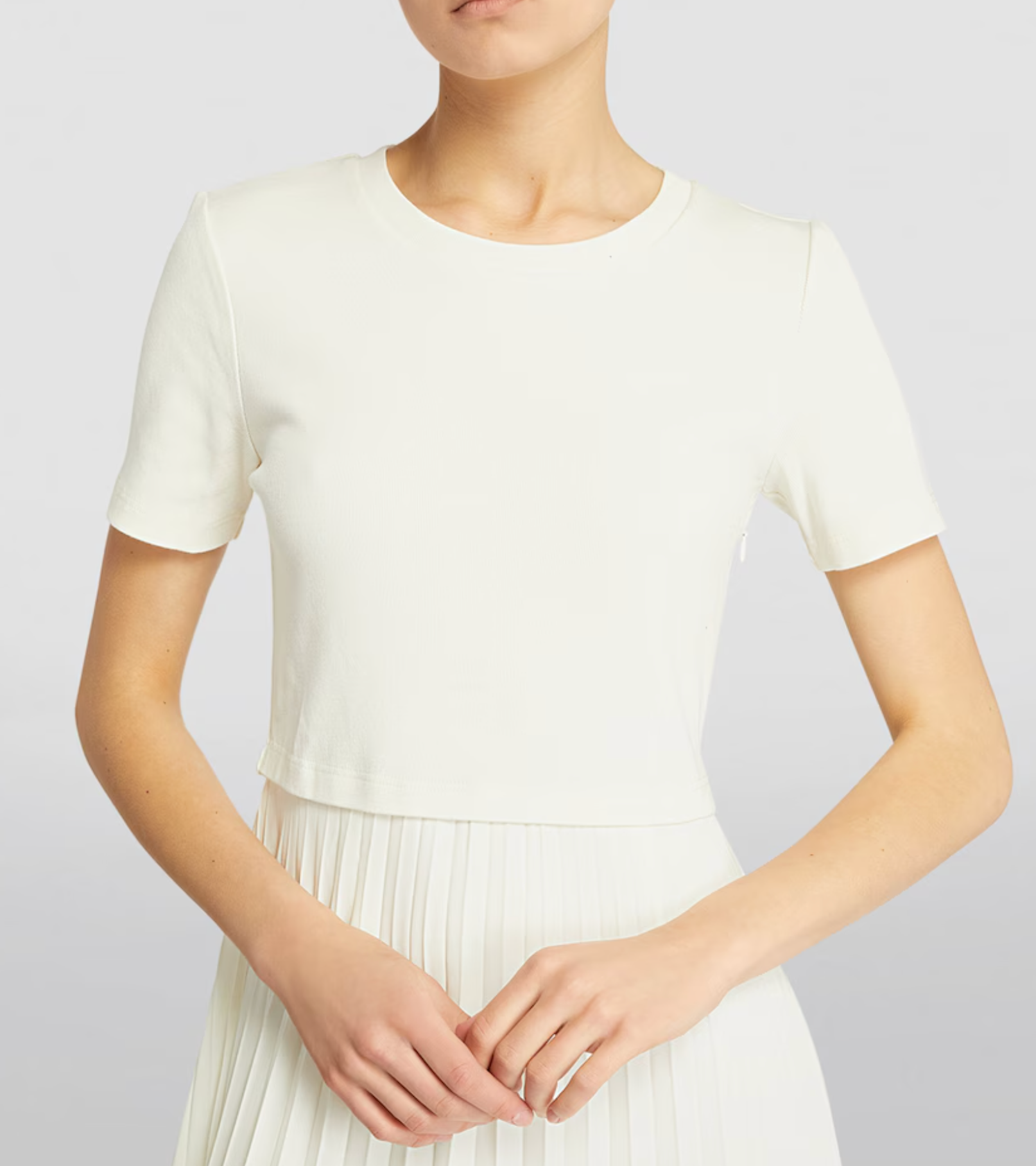 Claudie Pierlot Lace-Trim Pleated Dress