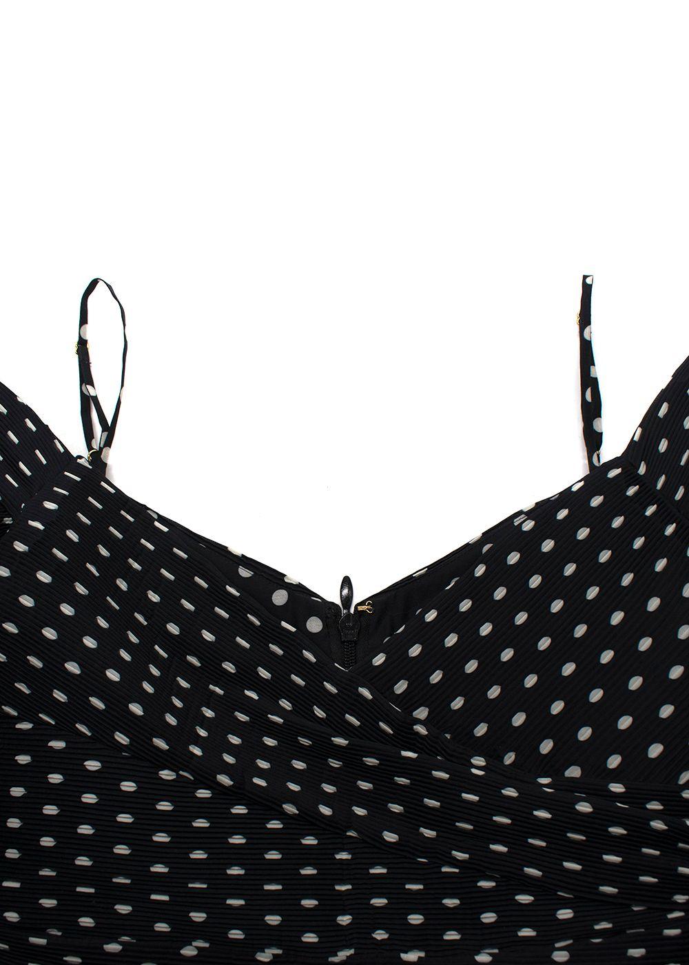 Zimmermann Off The Shoulder Black Polka Dot Midi