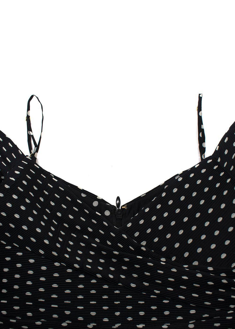 Zimmermann Off The Shoulder Black Polka Dot Midi