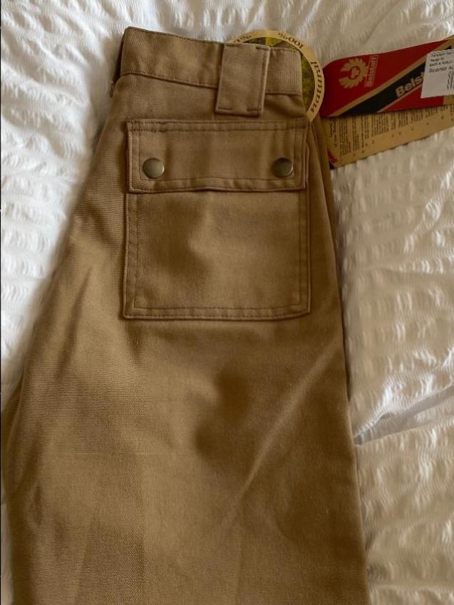 Belstaff beige cotton chino work wear trousers