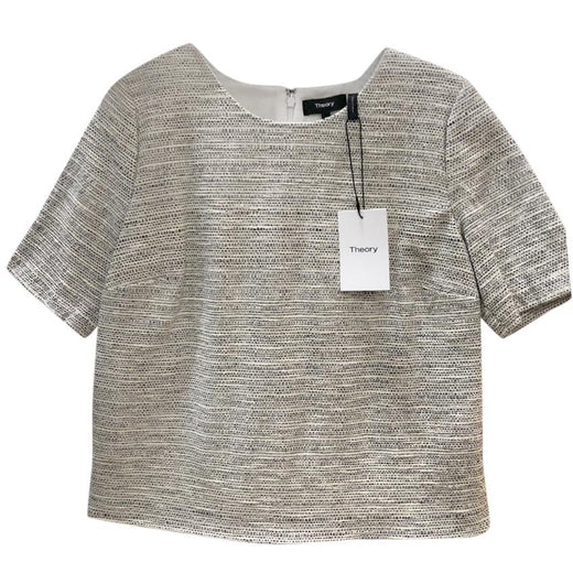 Theory Thaymes Tweed Zip Shell Top