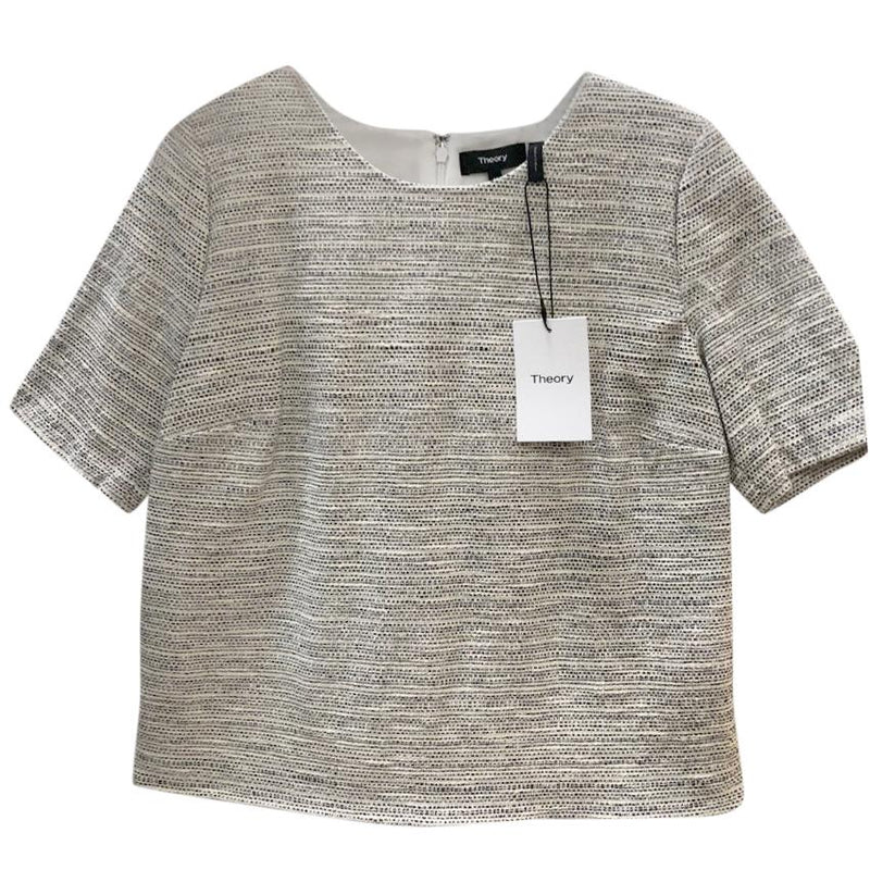 Theory Thaymes Tweed Zip Shell Top