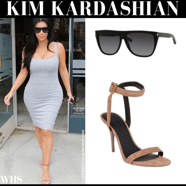 Alexander Wang Antonia Red Suede Sandals