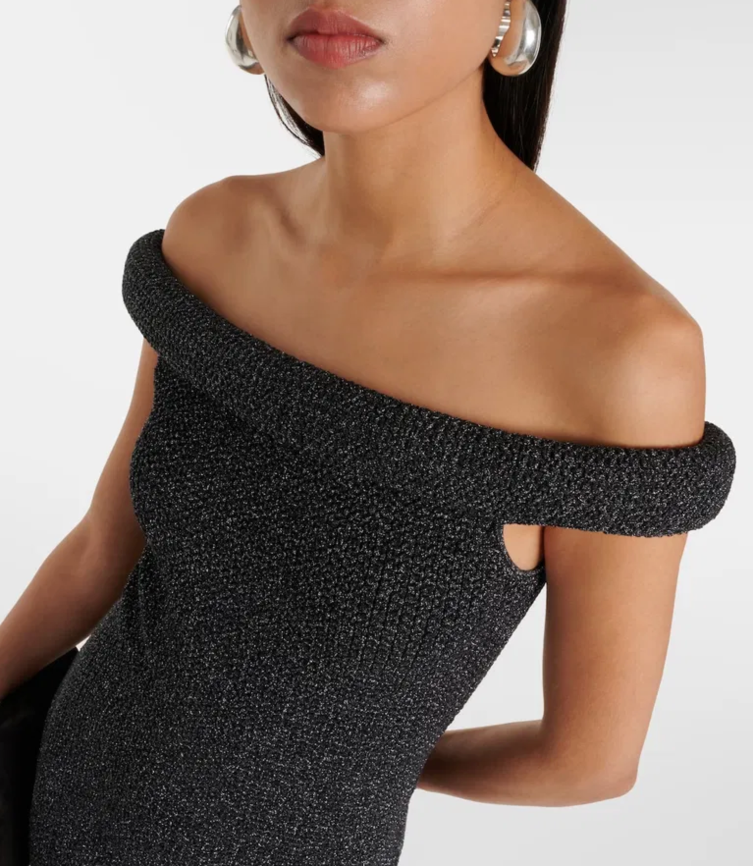 Toteme Off-Shoulder Knit Maxi Dress