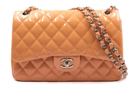 Chanel Patent Leather Jumbo Double Flap Bag