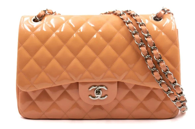 Chanel Patent Leather Jumbo Double Flap Bag