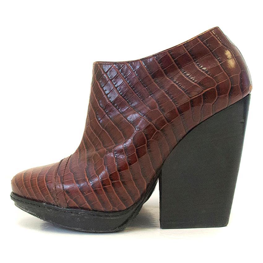 Dries van Noten brown booties