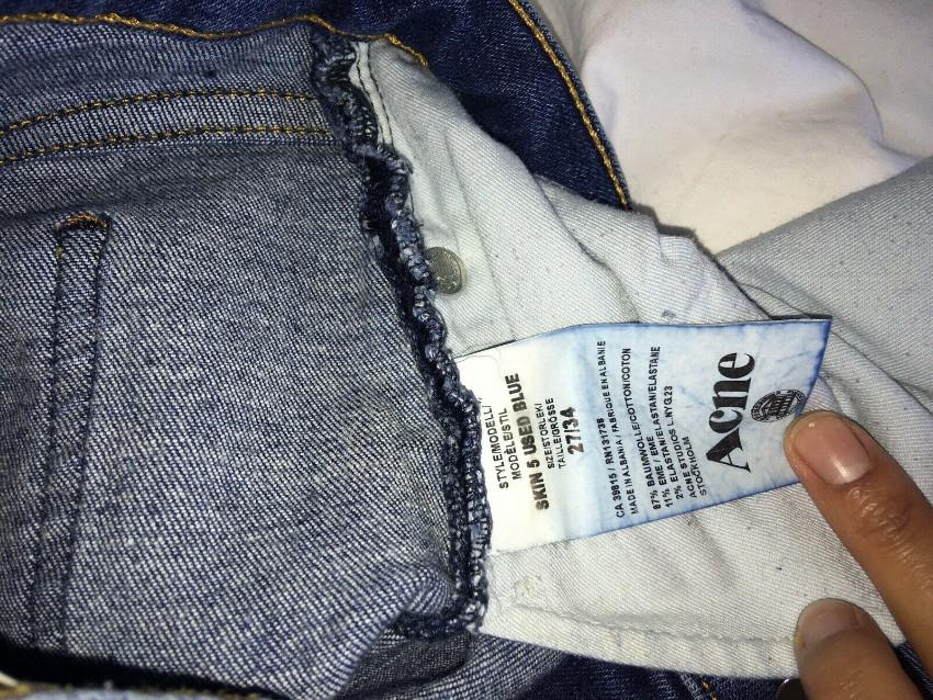 Acne Studios Skin 5 Used Blue Jeans