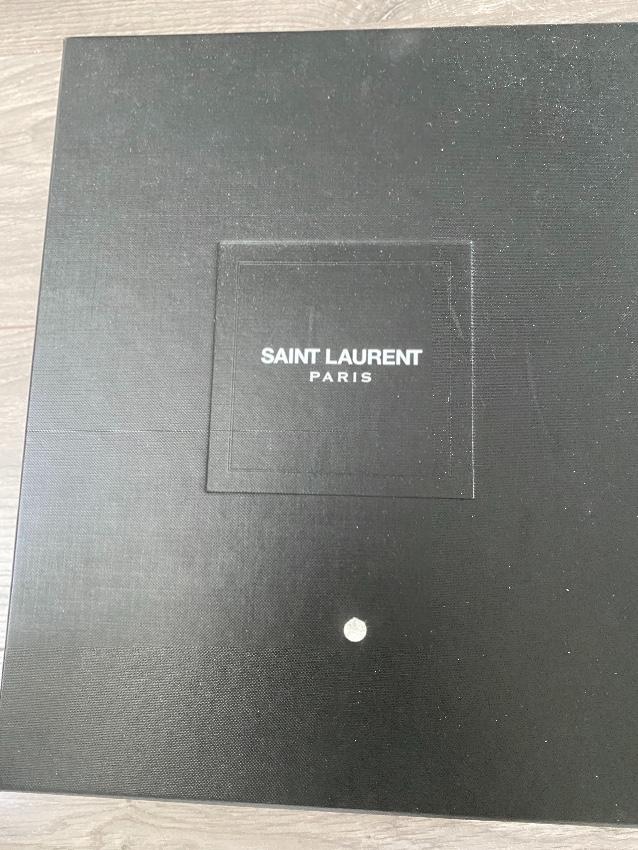Saint Laurent Black Floral Lolita Ankle Boots