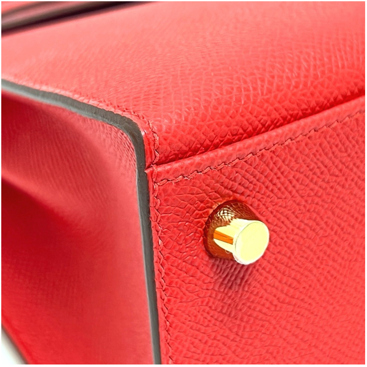 Hermès Red Kelly 25cms With Gold Hardware