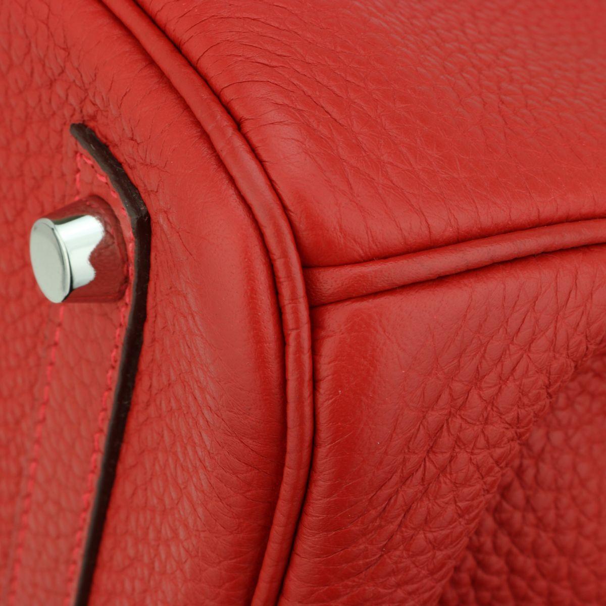 Hermès Birkin 30cm Rouge Casaque Togo Leather with Palladium Hardware