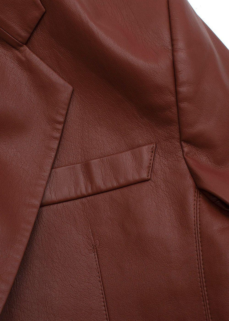 Nanushka Vegan-leather Evan Longline Blazer
