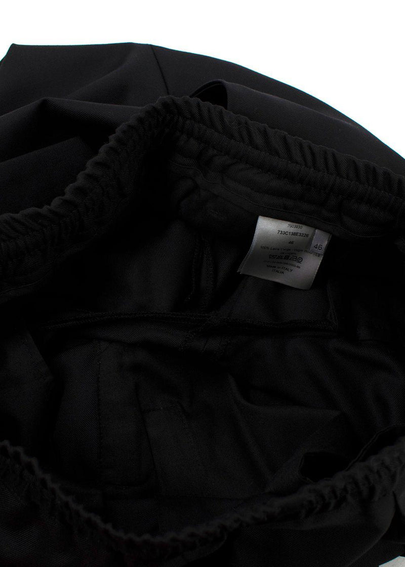 Dior Homme Black Virgin Wool Joggers