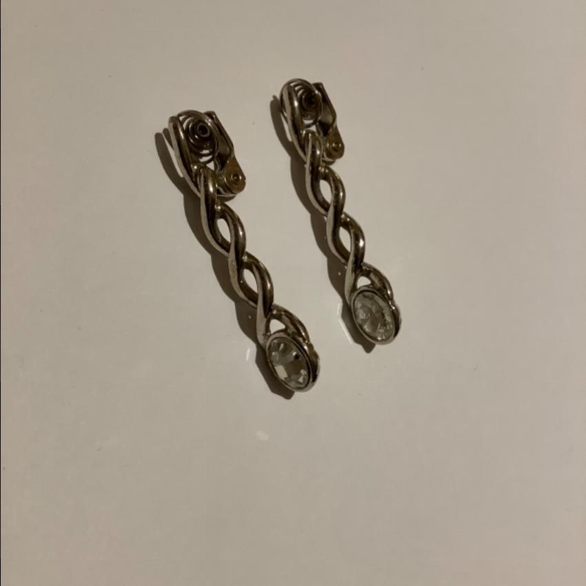 Yves Saint Laurent Vintage Crystal Drop Earrings