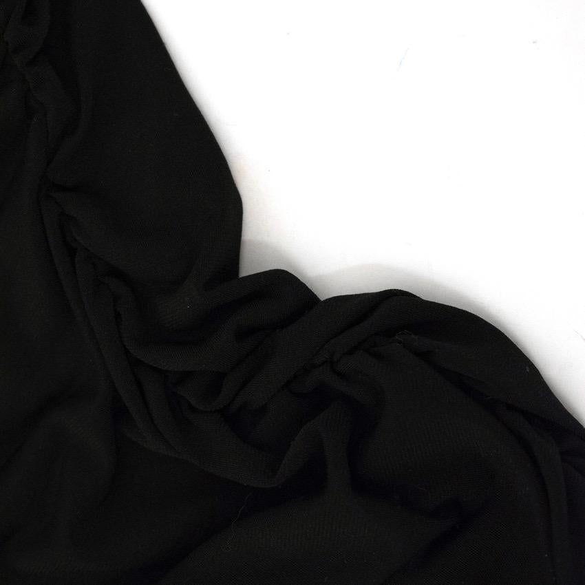 Michael Micheal Kors Black Buckle Top