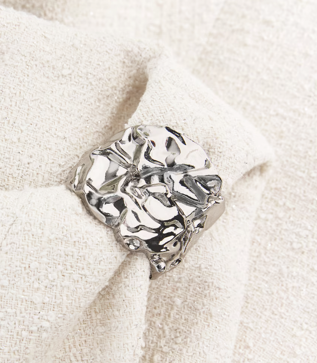 Maje Tweed Flared Mini Dress
