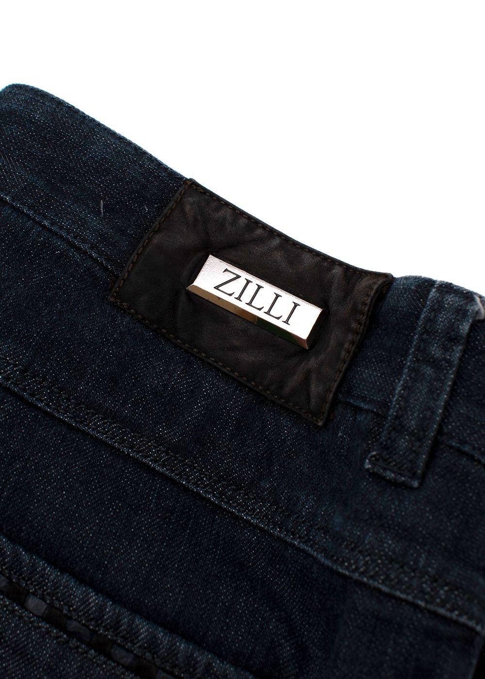 indigo-wash denim classic-fit jeans