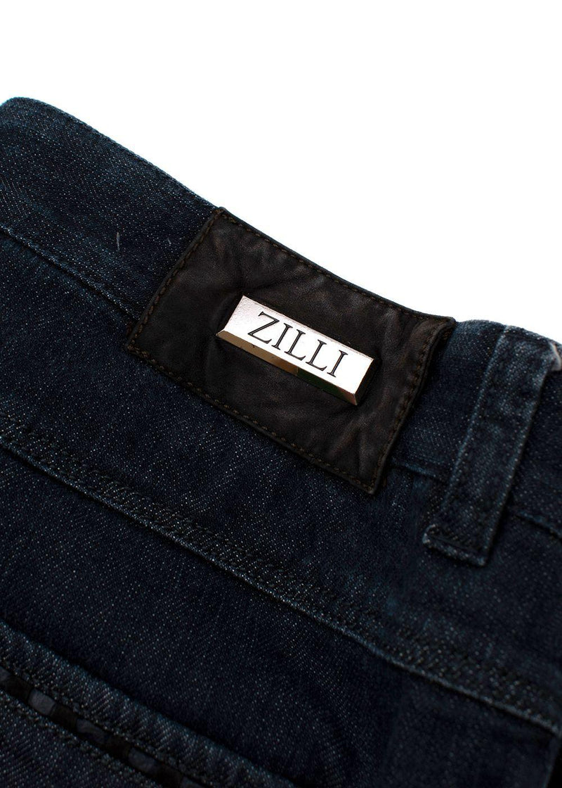indigo-wash denim classic-fit jeans