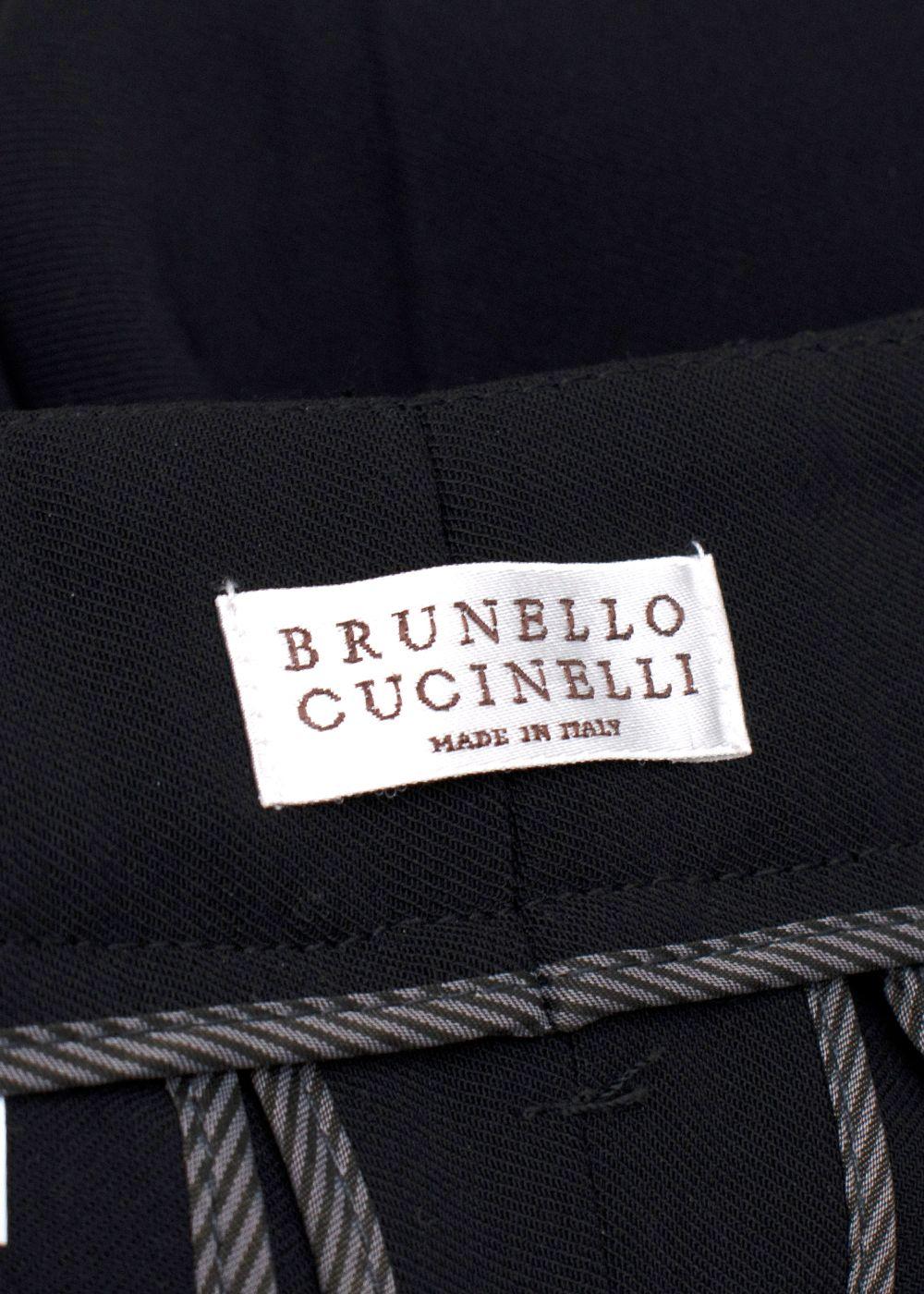 Brunello Cucinelli Tailored Black Trousers