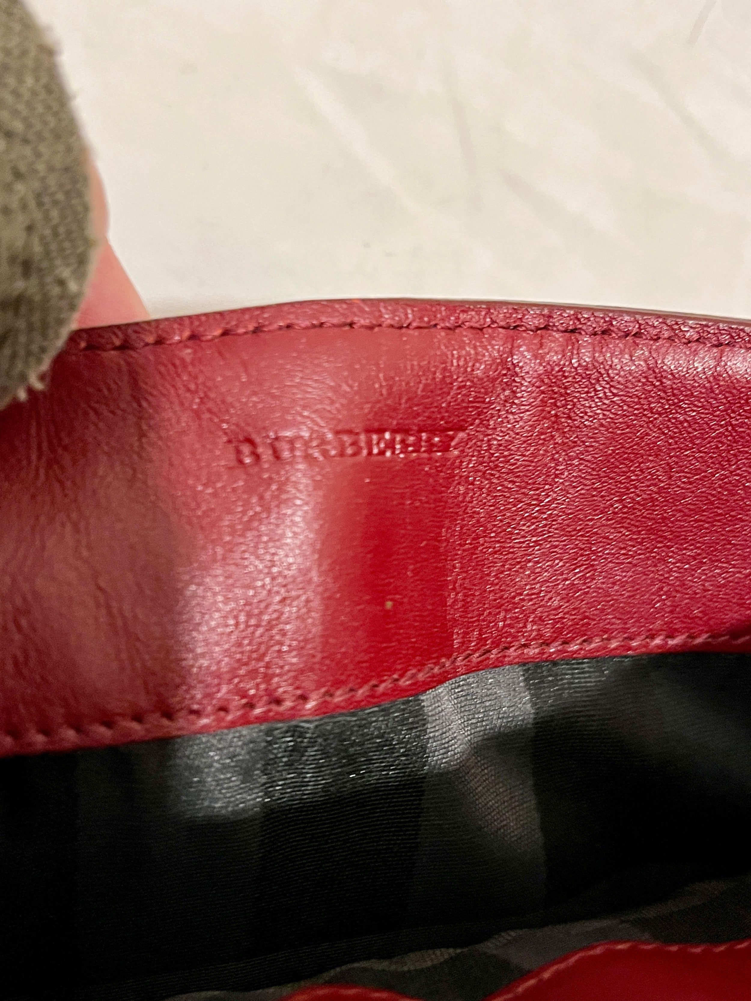 Red Grained Leather iPad Case